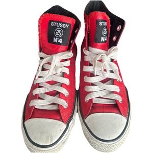 Converse × Stussy × Vintage Converse x stussy 2013 high top sneakers Mens 8.5